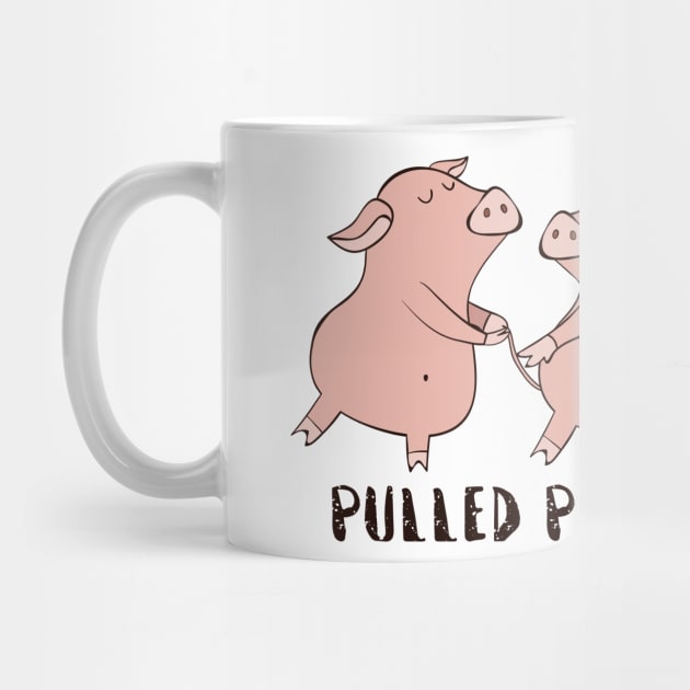 Pulled Pork, Funny Cute Pigs by Dreamy Panda Designs